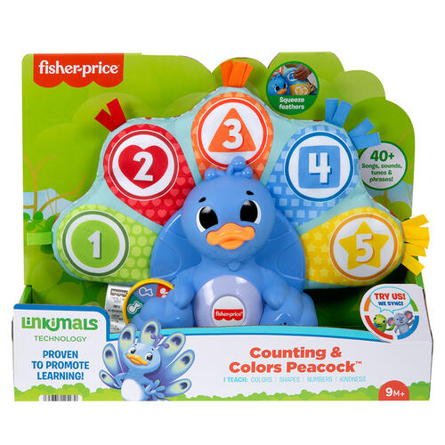 Fisher-Price  Linkimals Counting & Color Peacock