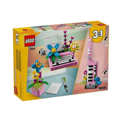 LEGO Creator 3 in 1 Typewriter With Flowers 31169