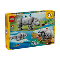 LEGO Creator 3 in 1 Wild Animals: Majestic Rhino With Birds 31171