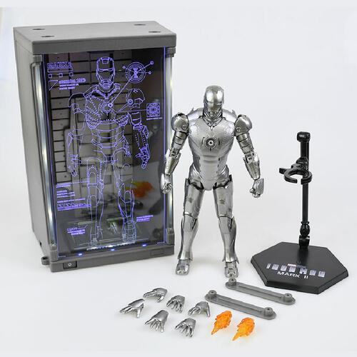 ZD TOYS Iron Man MK2 Scale 1/10 (7 inches) Figure in Hall of Armor Set