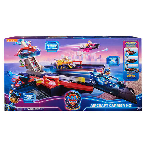 Paw Patrol The Mighty Movie Aircraft Carrier HQ | Toys