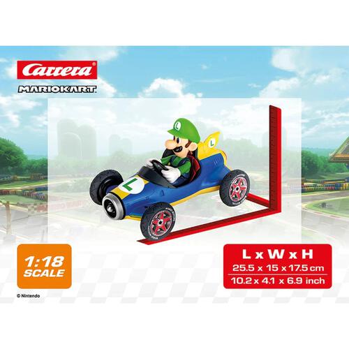 Carrera รถบังคับขนาด 1:18 Mario Kart รุ่น Mach 8 &ndash;  ลุยจิ