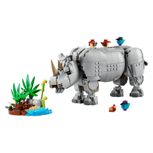 LEGO Creator 3 in 1 Wild Animals: Majestic Rhino With Birds 31171