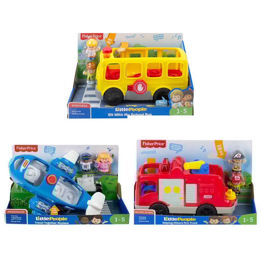 Little People Fire Truck Large Vehicle School Bus Large Vehicle