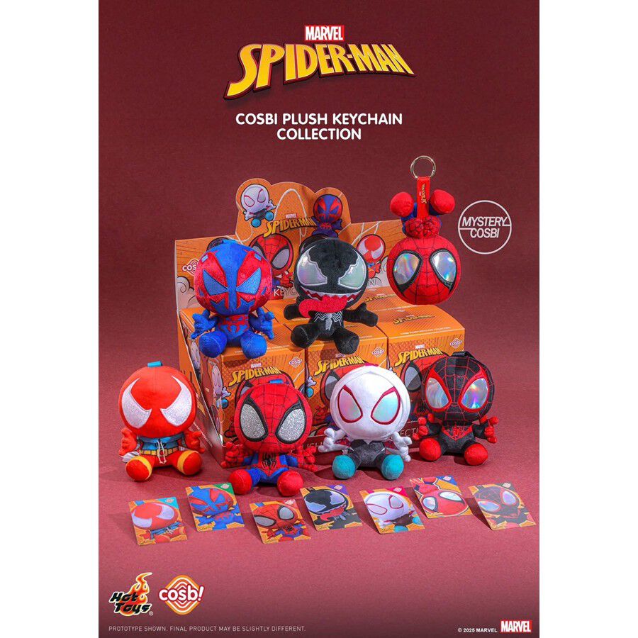Hot Toys Spider-Man Cosbi Plush Keychain - Assorted | Toys