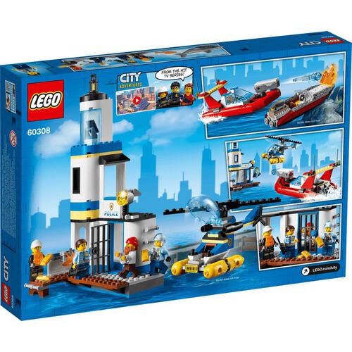 Lego เลโก้ ซิตี้ ซีไซด์ โปลิส แอนด์ ฟายเออร์ มิชชั่น 60308 