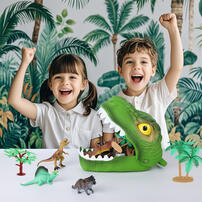 playpop Dinosaur Head Storage Box Set