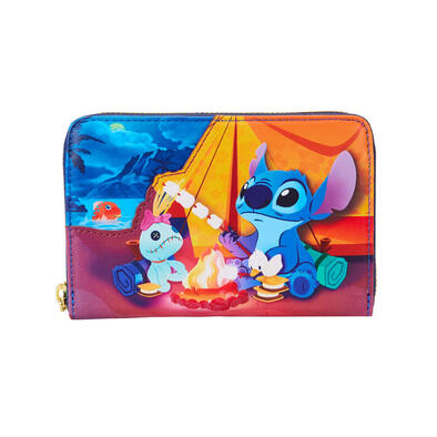 Loungefly Disney Stitch Camping Cuties Zip Around Wallet