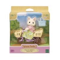  Sylvanian Families Floral Cat Mother's Bicycle Ride - 5680