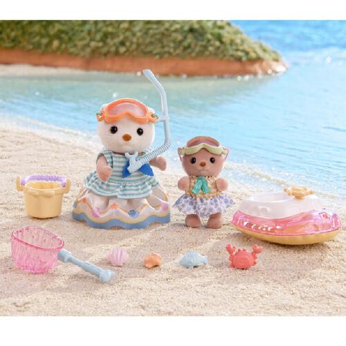 Sylvanian Families Sea Otter Sisters-Splashy Snorkel Set 5804