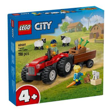 LEGO City Red Farm Tractor with Trailer & Sheep 60461