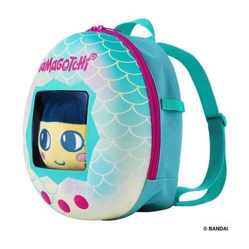 Tamagotchi Rolling Plush Toy with Backpack Set (Mametchi)