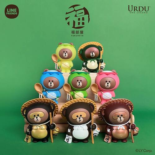 URDU Line Friends Meets Urdu Fukuheya Good Luck Brown Series - Assorted