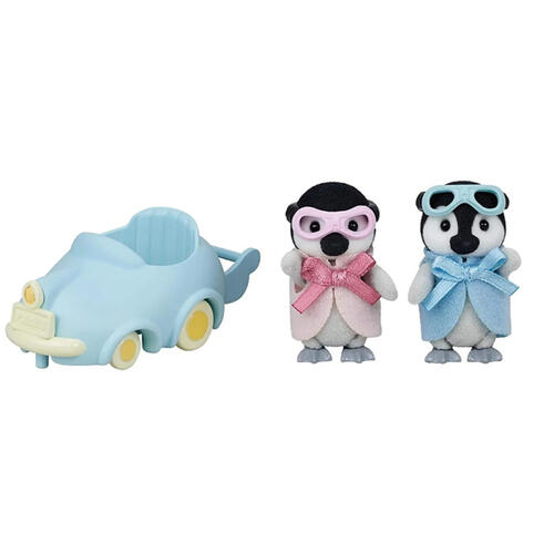Sylvanian Families The Penguin Twins And Their Car