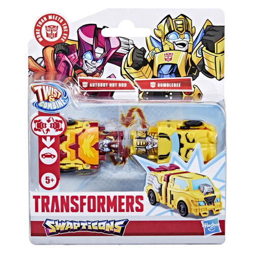Transformers Swapticons Bumblebee and Autobot Hot Rod Mini Figures