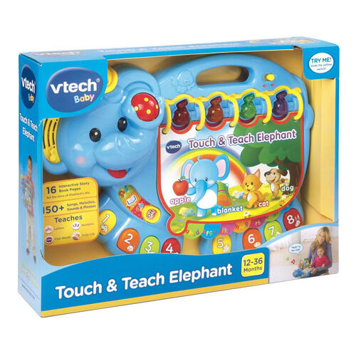 Vtech วีเทค ของเล่นช้างน้อย เสริมสร้างการเรียนรู้เกี่ยวกับการออกเสียง, สัตว์, สี และตัวเลข