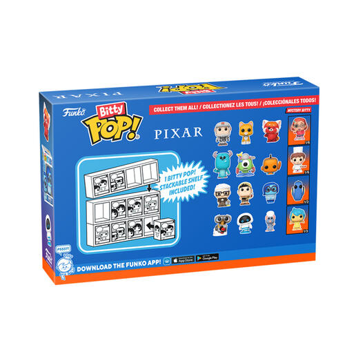 Funko Bitty POP! Pixar - Buzz Lightyear (XL-01), Sox, Red Panda Mei & Mystery Vinyl Figure 4-Pack - Assorted