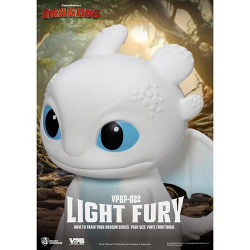 Beast Kingdom How to Train Your Dragon Series Palm Size Vinyl Functional Figurine : Light Fury