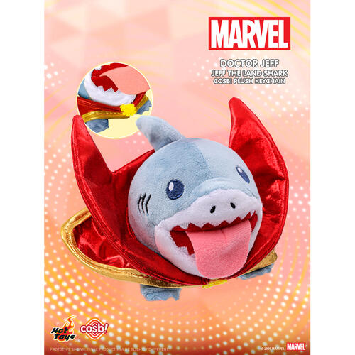 Hot Toys Jeff The Land Shark Cosbi Plush Keychain Collection - Blind Box (1Pc)