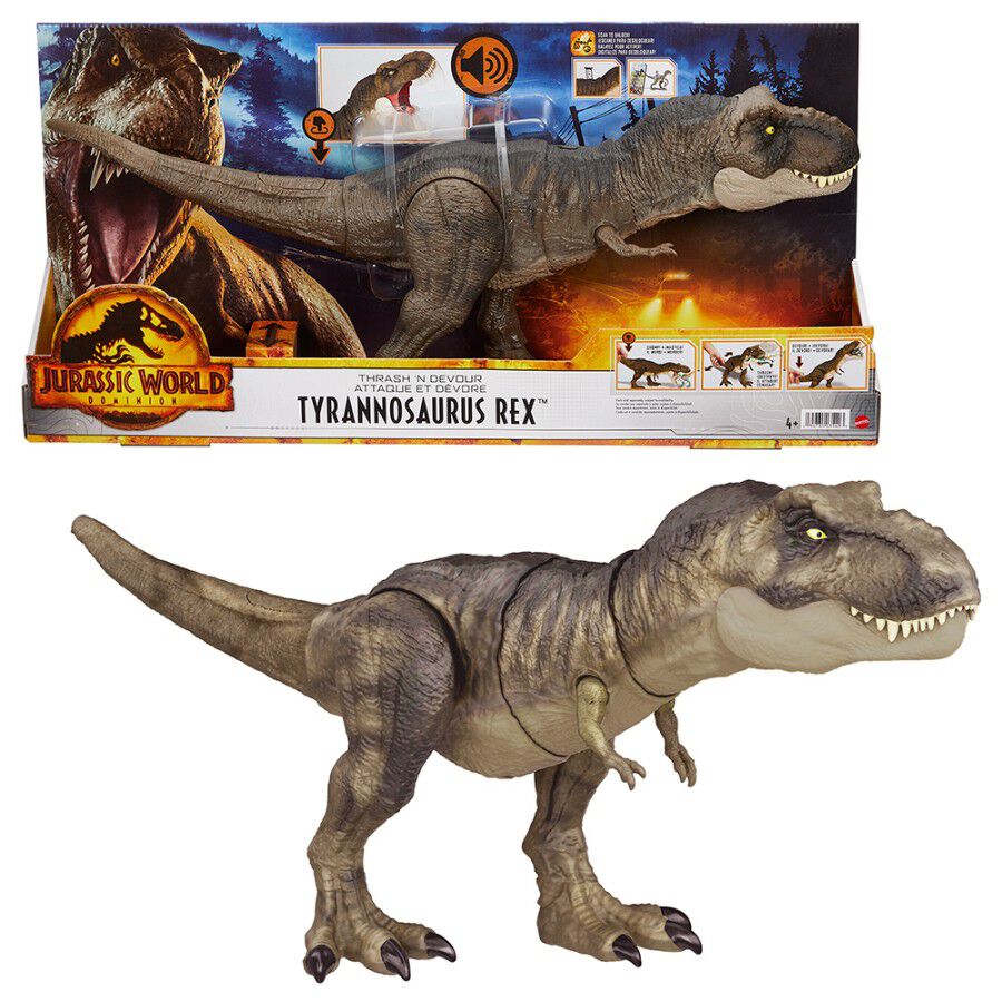 Jurassic World Thrash N Devour Tyrannosaurus Rex Figure Toys