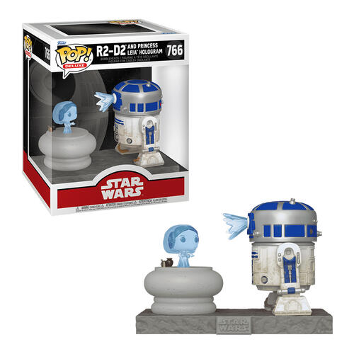 Funko Pop! Deluxe: Star Wars - R2-D2 And Princess Leia Hologram