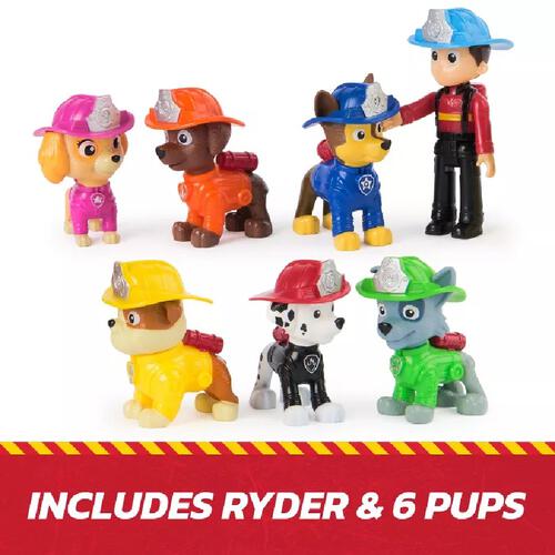 Paw Patrol Fire Rescue Team 7 Collectible Figures Pack