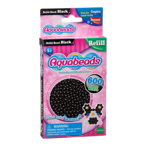 AquaBeads Black Solid Bead Pack