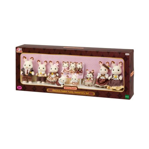 Sylvanian Families Chocolate Rabbit Family Anniversary Set