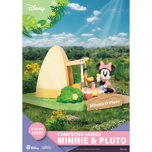 Disney Campsite Series Minnie and Pluto Sakura Ver.