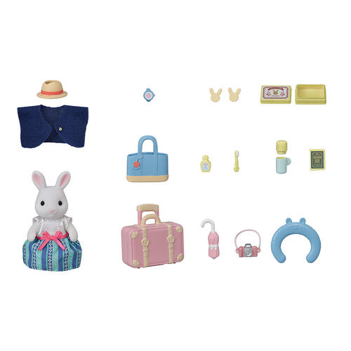 Sylvanian Families Weekend Travel Set Snow Rabbit Mother