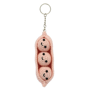 playpop Crochet Keychain Peas - Pink