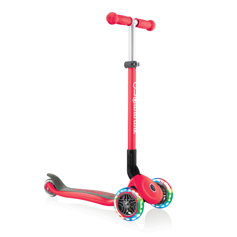 Globber Primo Foldable Lights Red Scooter Toys