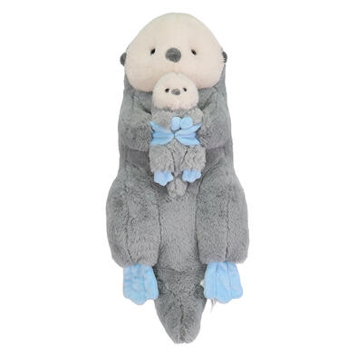playpop Mom N Baby Sea Otter Plush