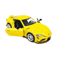 playpop 5.5" License Diecast Car - 1:31 Toyota Gr Supra (Light & Sound)