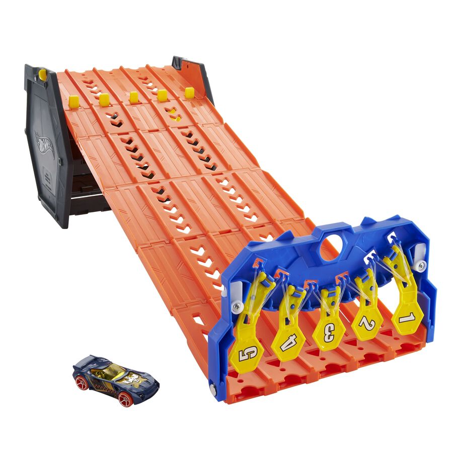 Hot wheels downhill race track new arrivals