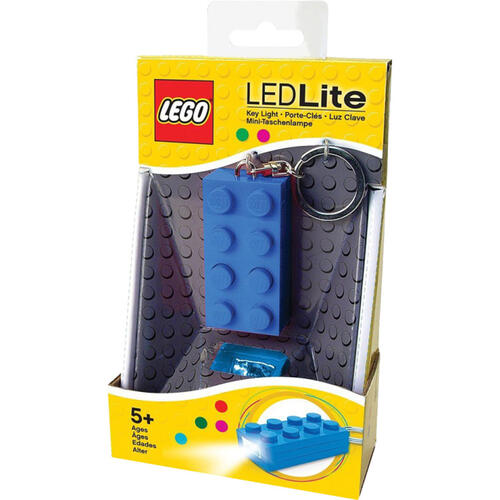 Lego Key Light Brick 8 Knobs Blue