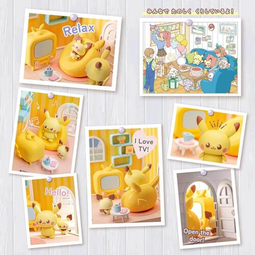 Takara Tomy Pokemon Pokepeace House Living Pikachu & Pichu Set