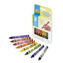 Crayola เครโยล่า สีเทียนแท่งสามเหลี่ยมล้างออกได้สำหรับเด็กเล็ก 8สี
