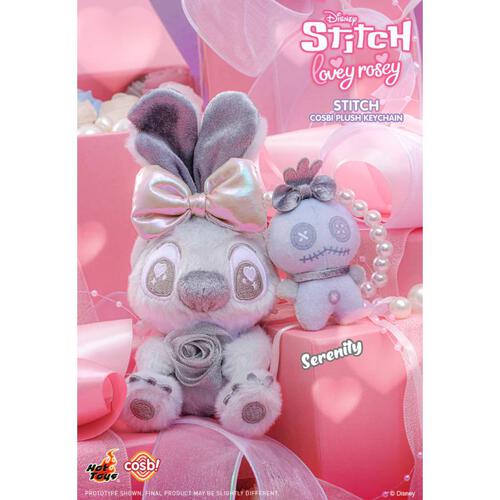 Hot Toys Cosbi Disney Stitch Lovey Rosey Plush Keychain - Blind Box (1 Pc)