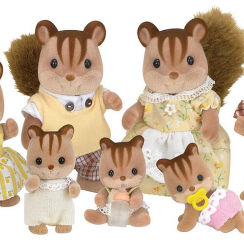 Sylvanian Family ซิลวาเนียน แฟมิลี่ ครอบครัวกระรอกวอลนัท