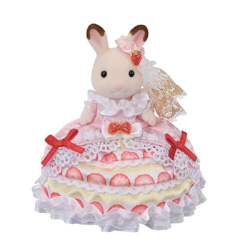 Sylvanian Families Freya&rsquo;s Birthday Celebration Strawberry Cake Dress