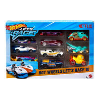 Hot Wheels เลทส์เรซ แพ็ก 10 คัน