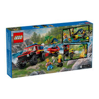 LEGO City 4x4 Fire Truck with Rescue Boat 60412