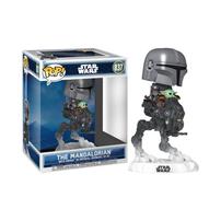 Funko POP! Star Wars - The Mandalorian with Grogu in Imperial Remnant AT-RT (Rides Deluxe) Vinyl Figure