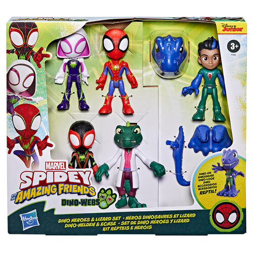 Marvel Spidey and His Amazing Friends Dino-Webs, Dino Heroes Lizard Set