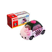 Takara Tomy Dream Tomica Sanrio Characters Hello Kitty Stripe Ribbon Black Pink Diecast Car Figure