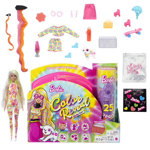 Barbie บาร์บี้ชุดของเล่นคัลเลอร์รีวีลรุ่นสีสัน