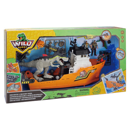 Wild Quest ไวล์เควส ชุดของเล่น กู้ภัยไดโนเสาร์และกู้เรือคืน