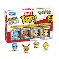 Funko Pokemon Bitty Pop! Vinyl Figure 4-Pack Set (Squirtle, Eevee, Growlithe, & Psyduck)
