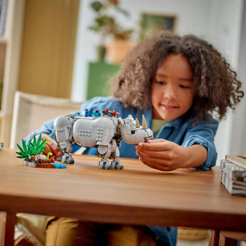LEGO Creator 3 in 1 Wild Animals: Majestic Rhino With Birds 31171